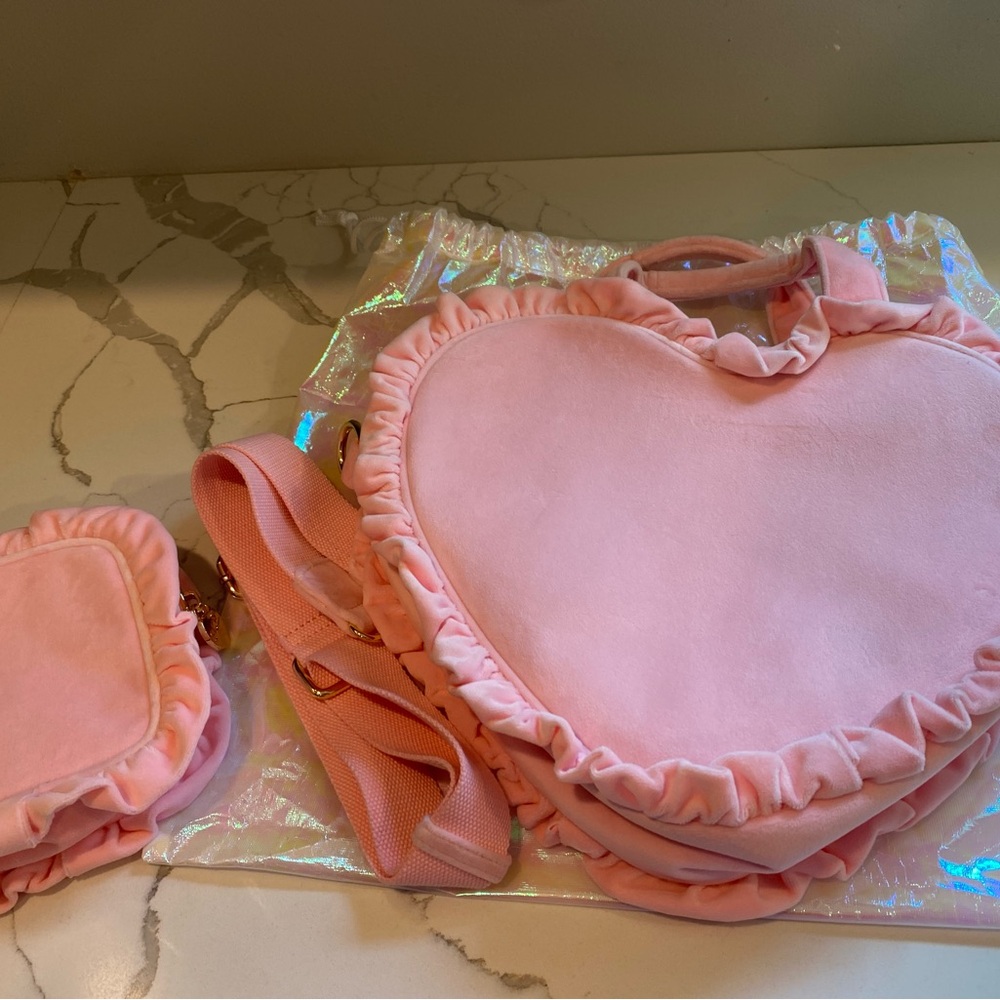 Stoney Clover Lane Seeing Stars Heart tote and matching mini pouch